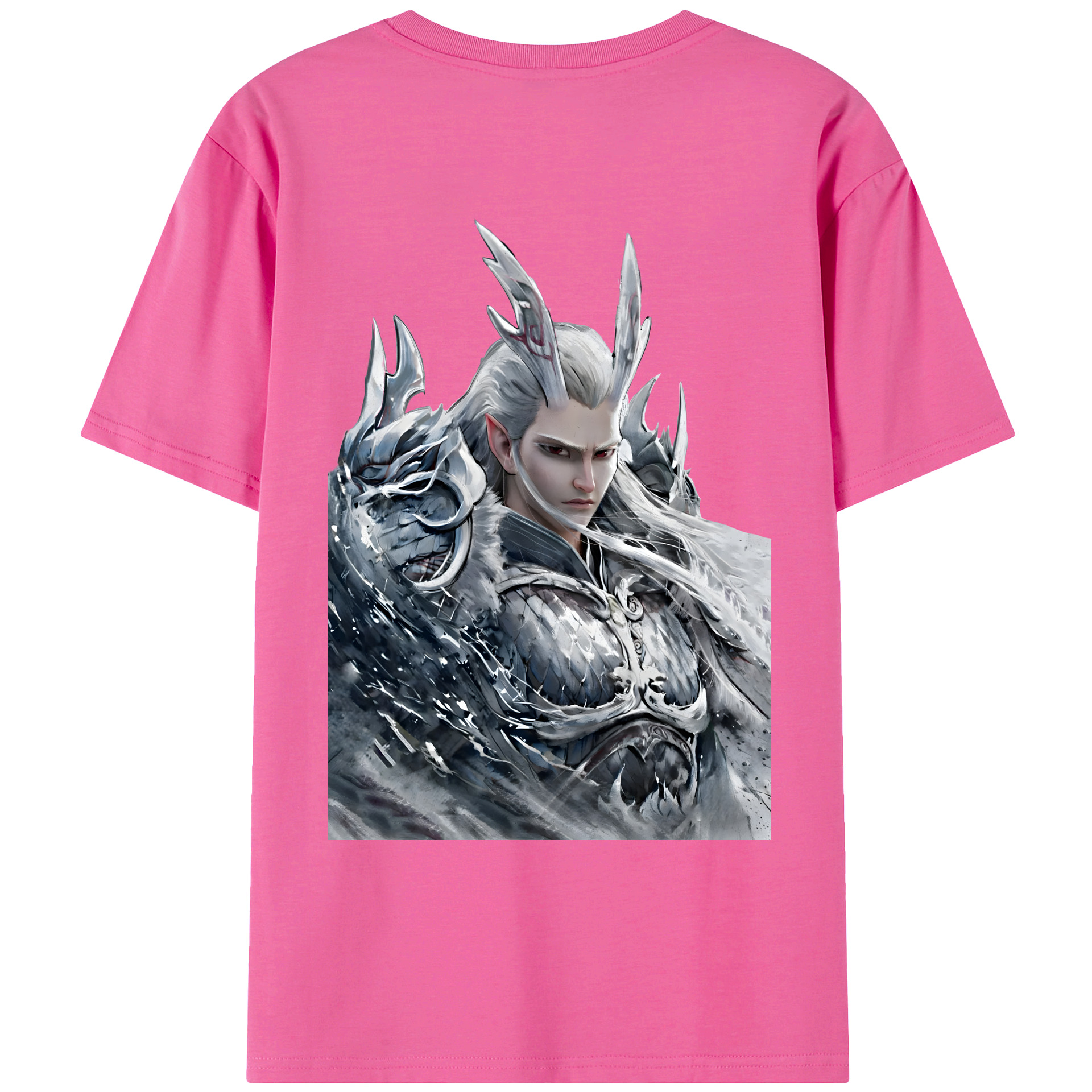 （画像用） Ne Zha 2 ナタ 魔童の大暴れ レディース半袖Tシャツ(バックプリント)